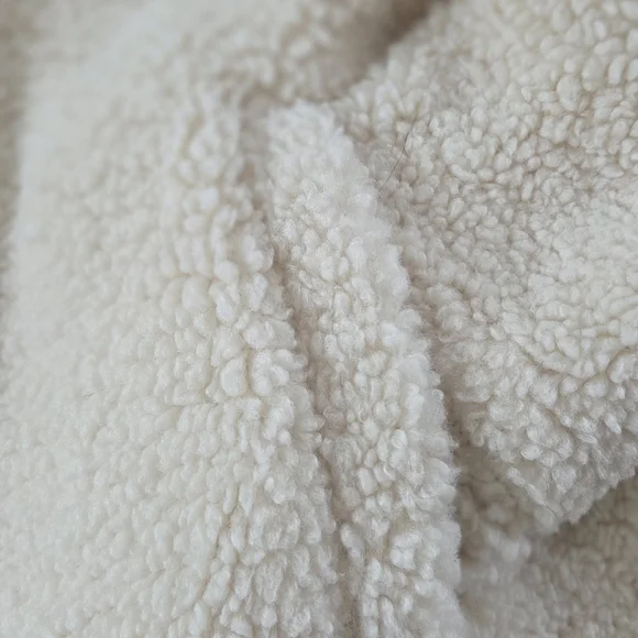 Altar'd State Cream Fleece Puffer Jacket - Picture 4 of 8